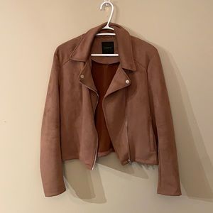 Dynamite faux suede Moto jacket